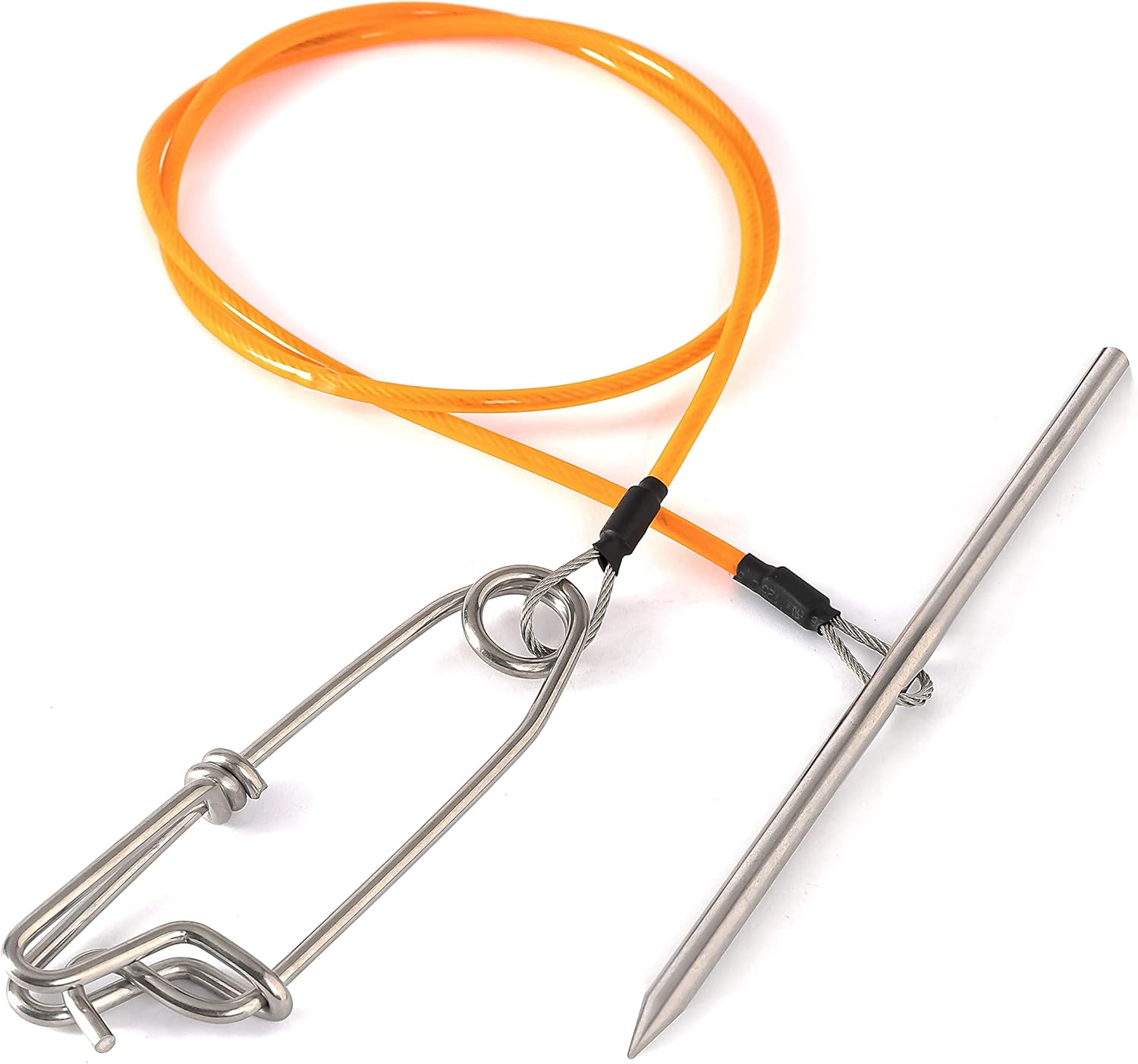 Pacific Reef Spearfishing Stringer w/Shark Clip ||| Fish Holder for Scuba Diving and Freediving Quick Spearguns with Stainless Steel Cable Heavy Duty Kayak Fishing Big Game Clip Large Weight Belt Kit