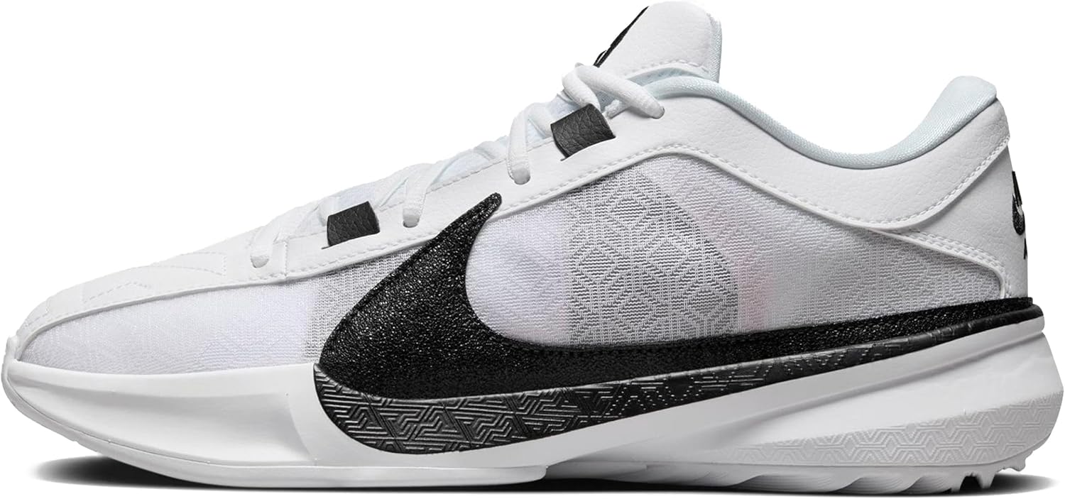 Nike Giannis Freak 5 (Team) Basketball Shoes (DZ2946-100, White/White/Black)