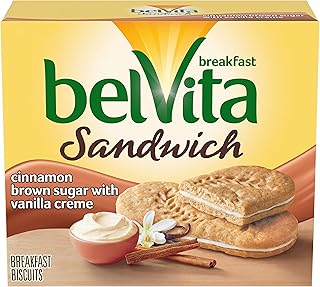 belVita Breakfast Biscuit Sandwiches, Cinnamon Brown Sugar & Vanilla Creme Flavor, 5 Packs (2 Biscuit Sandwiches Per Pack) - SET OF 3