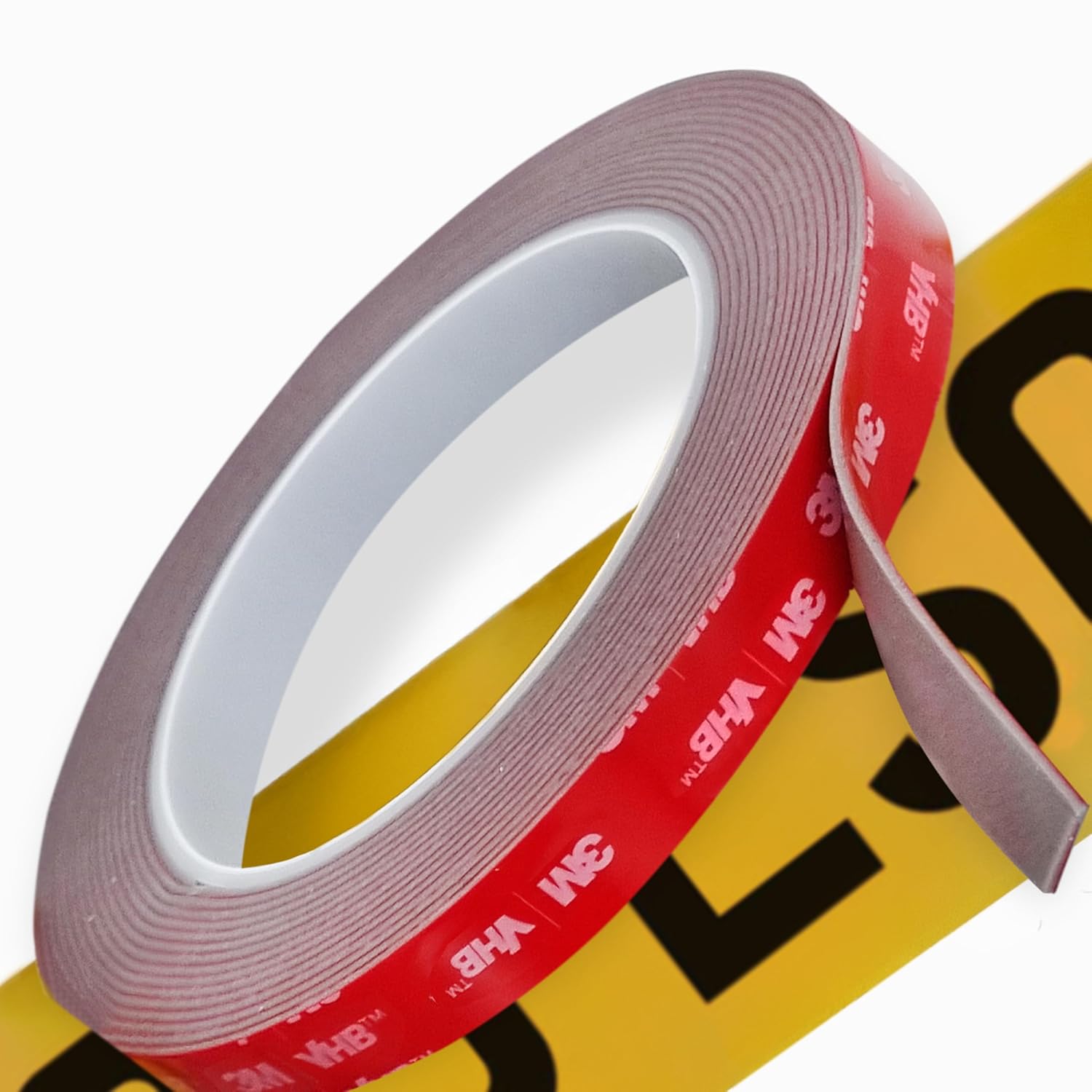 Double Sided Tape Heavy Duty, Strong 3M Double Sided Sticky Tape for Vehicles, Number Plates, LED Strip Lights, Picture Hanging, Waterproof Mounting Tape (10mm * 5 metres)