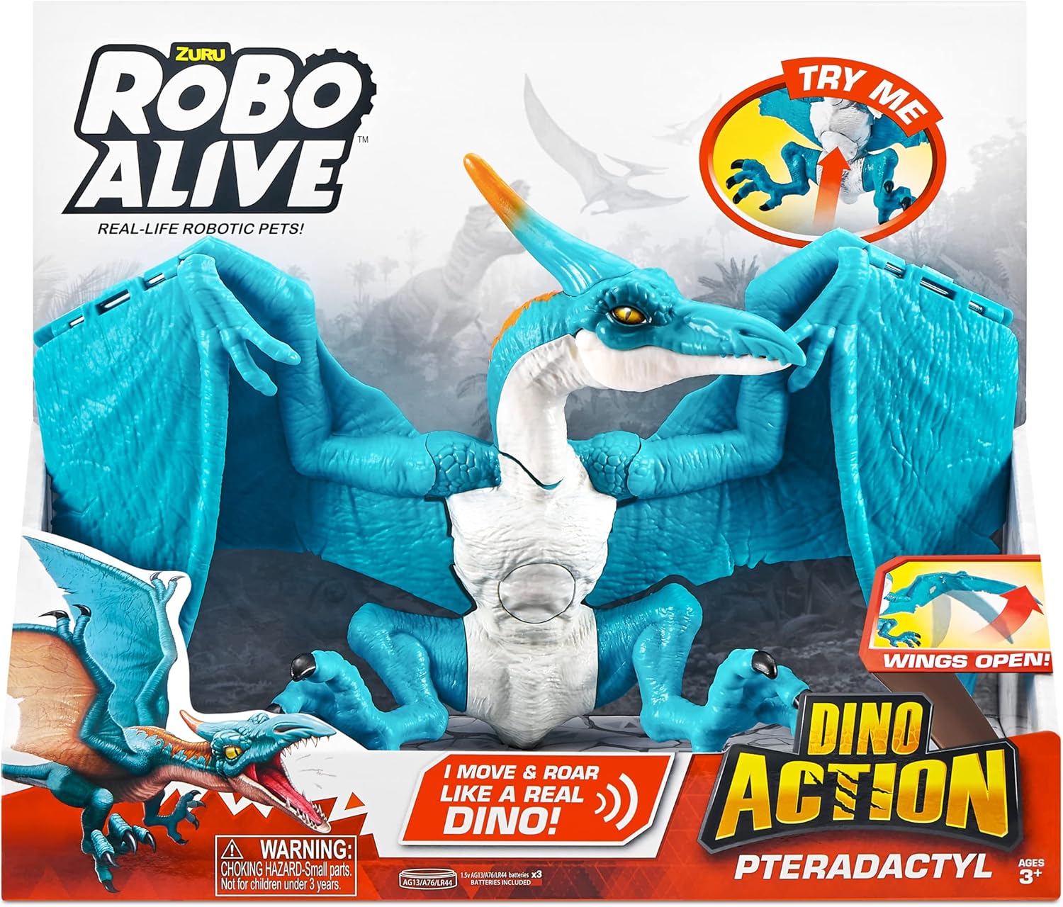 ZURU ROBO ALIVE Dino Action S1 Pterodactyl for Ages 3+