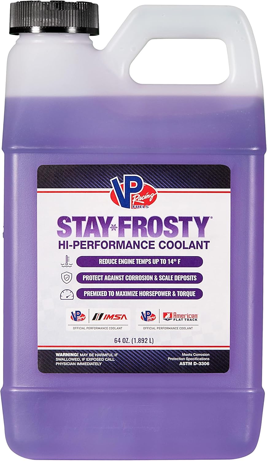 VP Racing Fuels 2087 Stay Frosty Hi-Performance Coolant, 64 oz. (4 Pack)