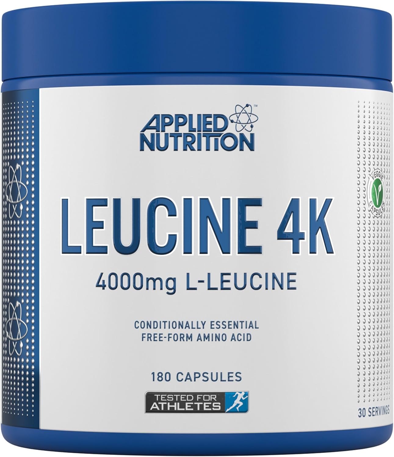 Applied Nutrition – L-Leucine 4000mg – Leucine 4K Capsules – Best Essential Amino Acid – Best BCAA for Muscle Growth – Fast Muscle Recovery – (180 Caps – 30 Servings) (Unflavoured)