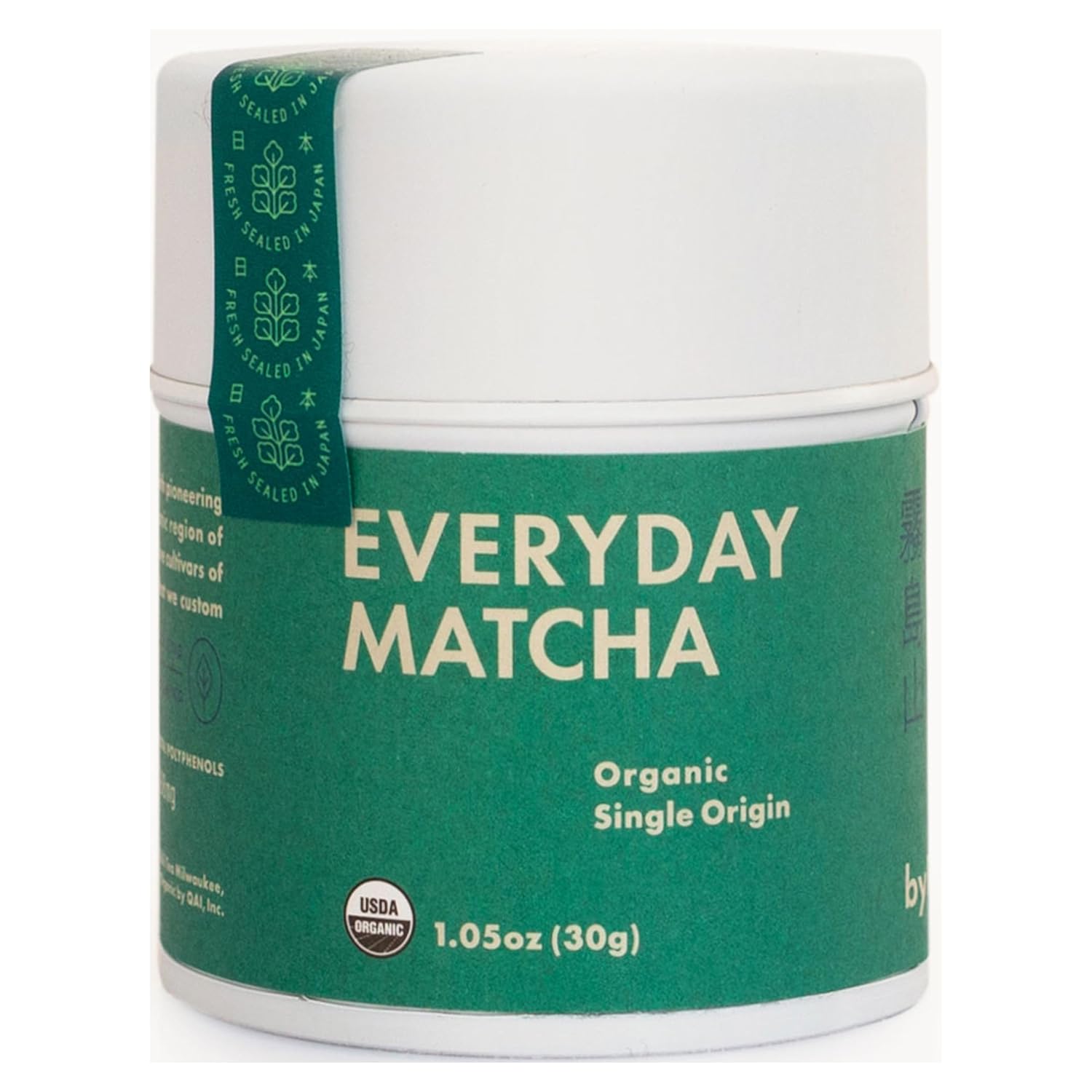 Rishi Tea Everyday Matcha - Organic Japanese Daily Matcha Green Tea Powder for Cafe-Quality Matcha Drinks, Hot or Iced - 1.05 Oz Tin