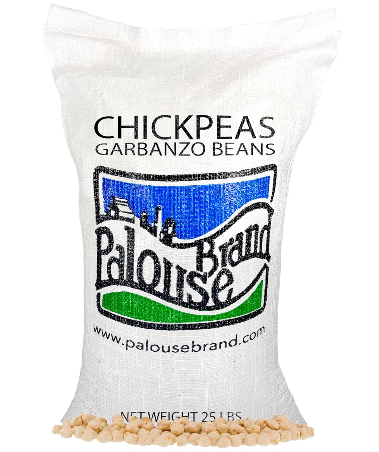 Certified Glyphosate Residue Free Chickpeas | Garbanzo Beans | 25 LBS | Family Farmed in Washington State | Non-GMO Project Verified | Kosher Parve | USA Grown | Field Traced