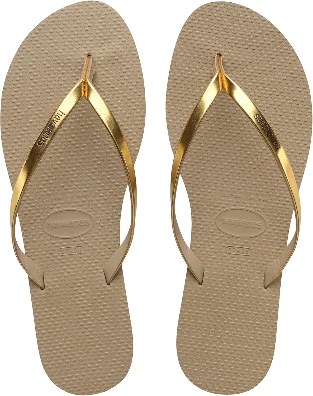 Havaianas - You Metallic, Comfortable, Elegant, and Versatile Sandals, Thin Metallic Straps, Small Heel, Women