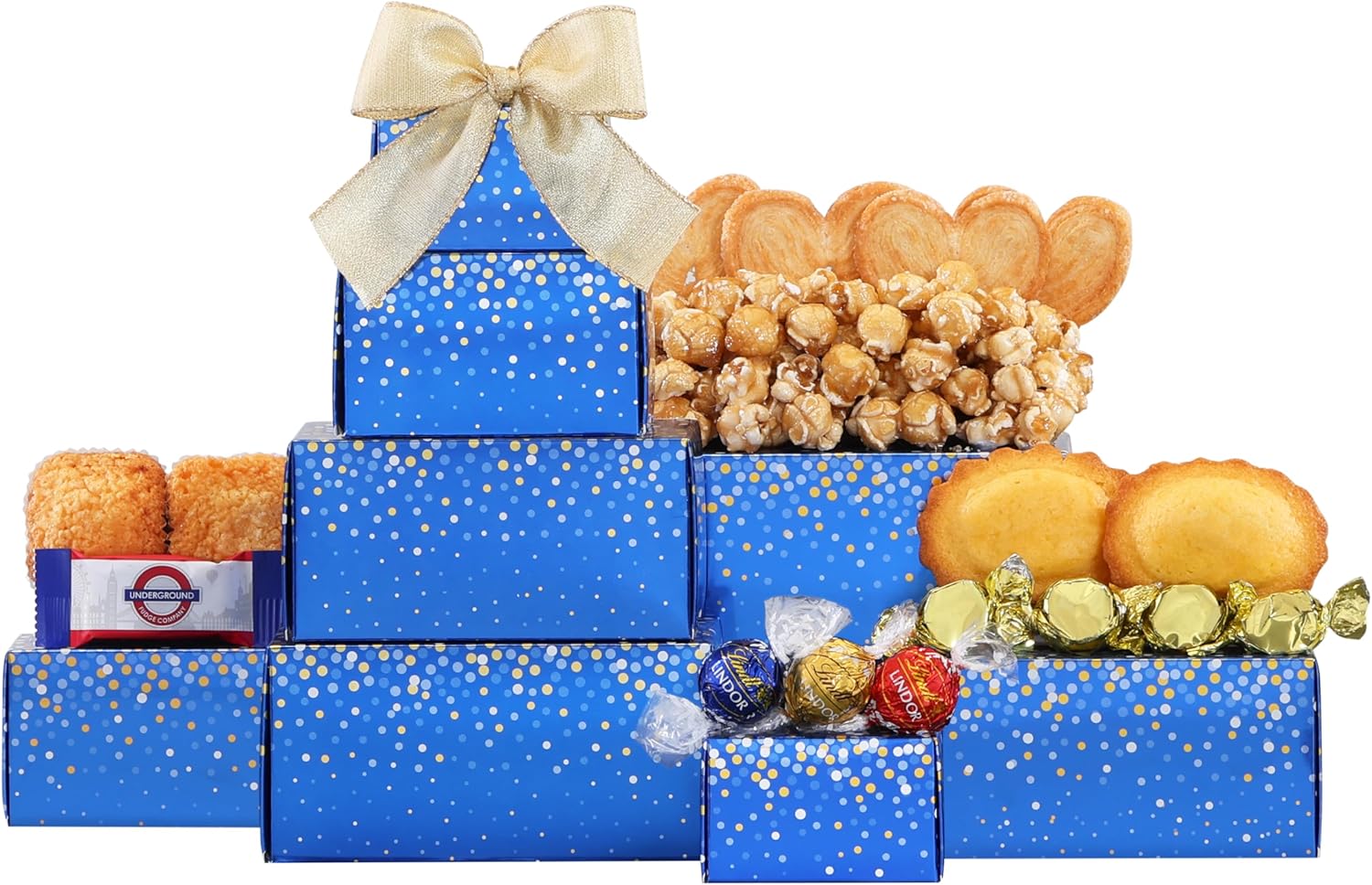 Wine Country Gift Baskets Brownie, Cake and More Gift Tower for Women, Men, College, Appreciation, Thank You, Birthday, Corporate, Get Well, Sympathy Care, Teacher and more