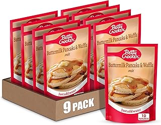 Betty Crocker Buttermilk Pancake and Waffle Mix, 6.75 oz. (Pack of 9)