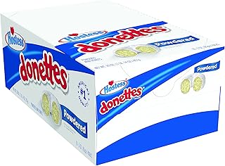 Hostess Donettes Mini Donuts, Powdered, 3 ounce (Pack of 10)