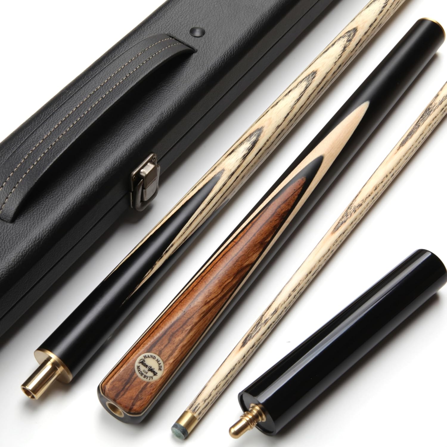 JIAN YING S1 Snooker Cue Set, 57" 18.5oz, 9.5mm Tip, 3/4 Jointed Pool Cue