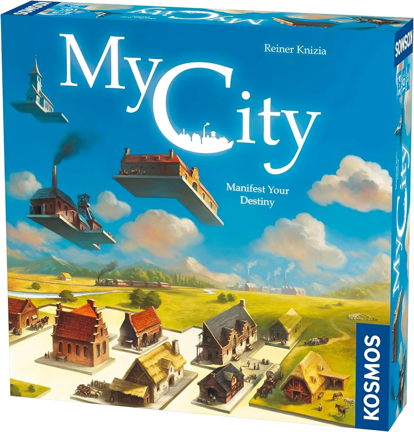 Thames & Kosmos My City - Manifest Your Destiny, Decision-Making Board Game, Board Games for Family Night, Ideal for Adults and Kids, For 2 to 4 Players, Age 10+