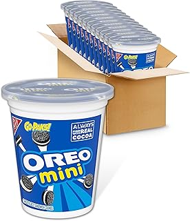 OREO Mini Chocolate Sandwich Cookies, Go-Paks, 12 - 3.5 oz Cups