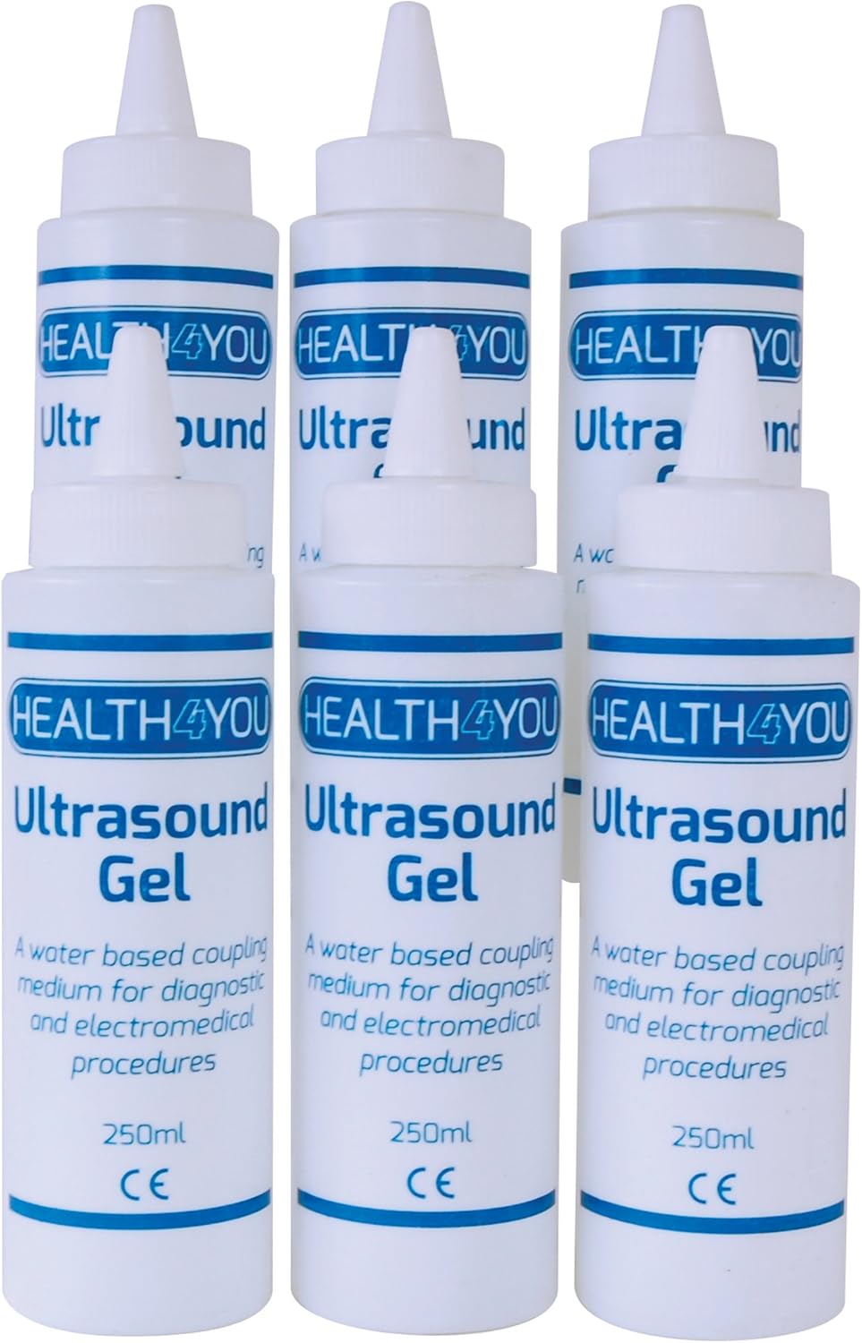 Ultrasound Gel - 6 x 250ml cheap bulk prices - 1.5 litres EMS Tens conductive tranmission fetal doppler, physio ultrasound, abbelt, abgymnic