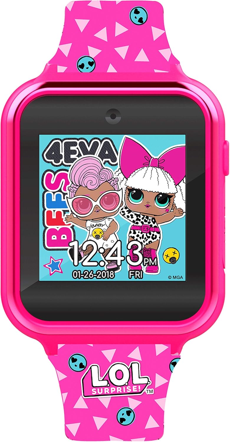 Disney Girl's Digital Quartz Watch with Silicone Strap LOL4264