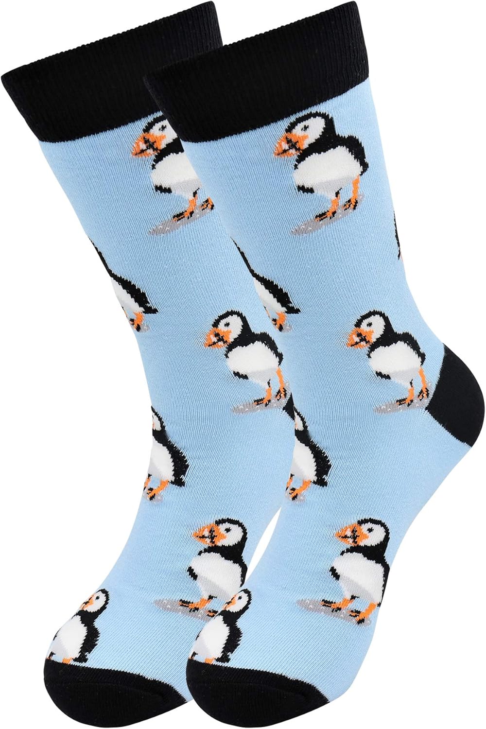 Real Sic Fun Socks for Men and Women - Cozy Cotton Dress Socks with Colorful Designs - Casual, Exotic Zoo Animal Patterned