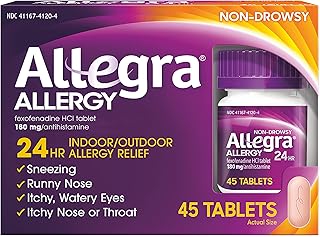 Allegra Allergy 24 Hour Tablets - 180 mg - 45 Tablets