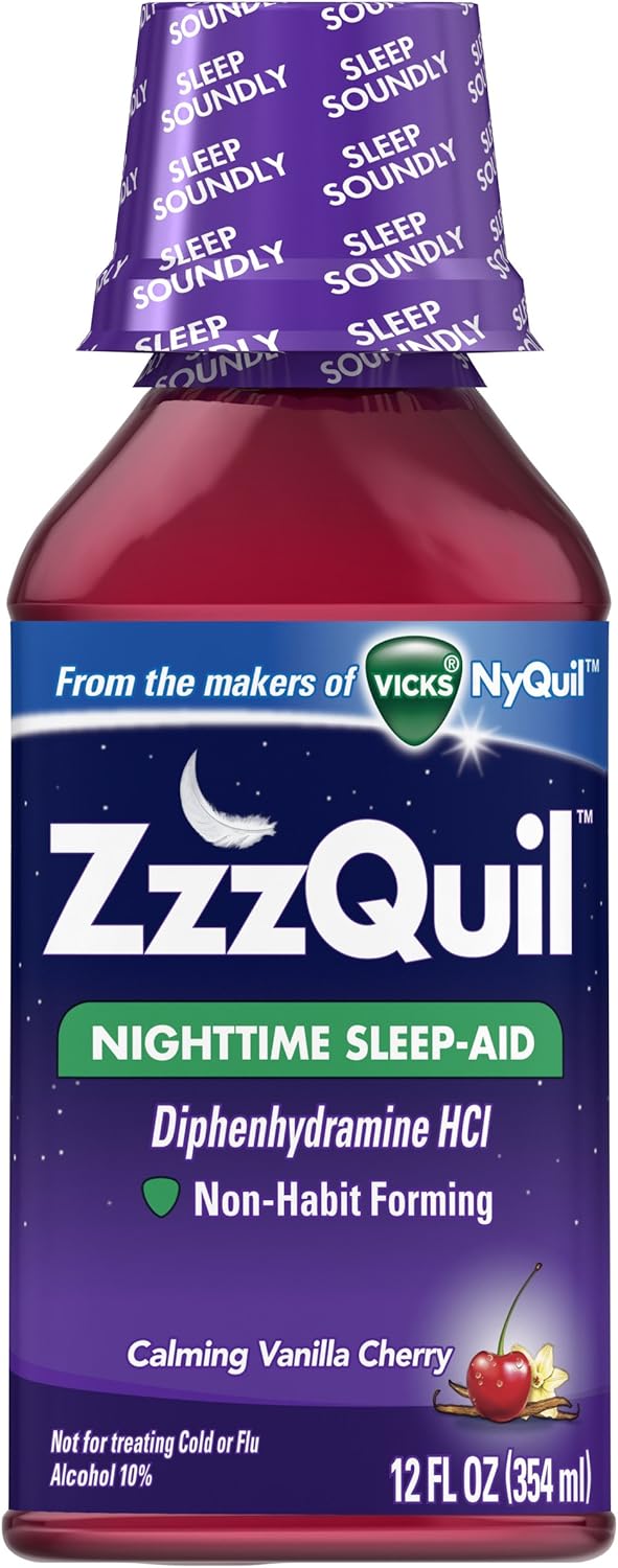 Zzzquil Calming Sleeping Vanilla Cherry 12 Fluid Ounce (OLD)