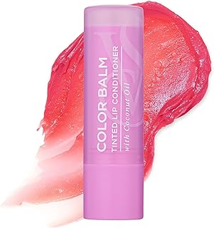 Victoria's Secret Color Balm Tinted Lip Conditioner in Pomegranate, Nourishing Lip Balm for Women with Coconut Oil, Shea Butter & Vitamin E, Color Balm