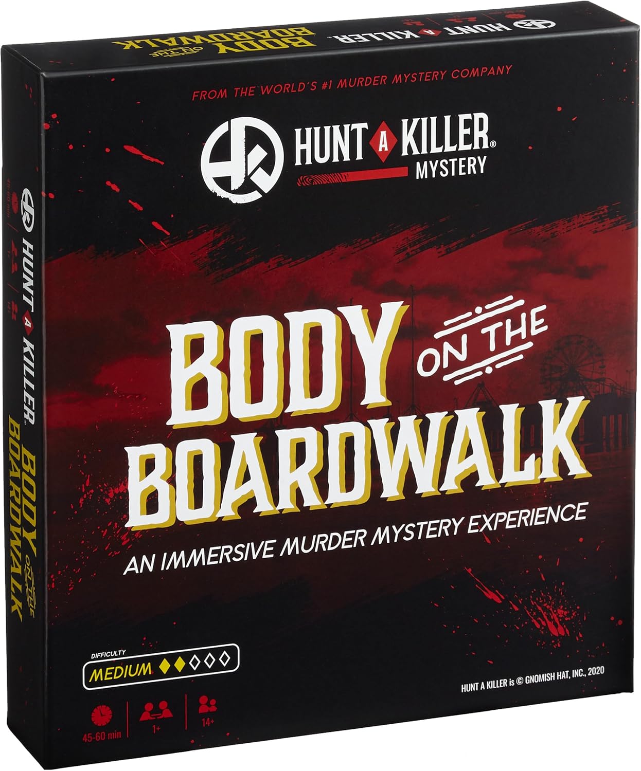Hunt A Killer - Body On The Boardwalk, Immersive Murder Mystery Game - Take on The Unsolved Case for Independent Challenge, Date Night, or with Family & Friends as Detectives for Game Night, Age 14+