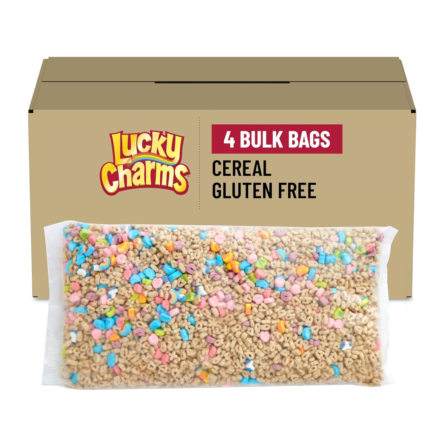Lucky Charms Cereal 35 oz. Bag (Pack of 4)