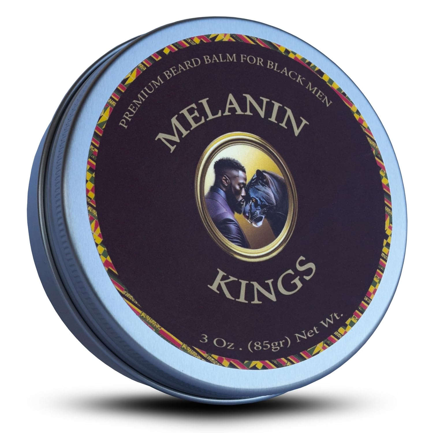 Melanin Kings Beard Balm for Black Men | 3 oz | Ancient African Ingredients | Specialized formula for black men s Kenyan Sandalwood Scent