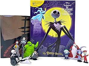 Disney Nightmare Before Christmas My Busy Books - Storybook, 10 figurines, playmat