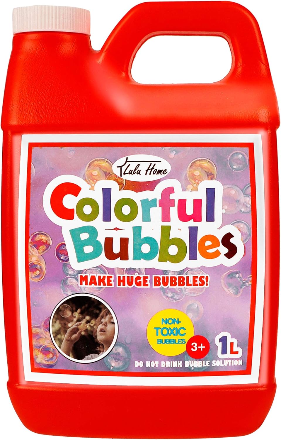 Lulu Home Concentrated Bubble Solution, 1 L/ 33.8 OZ Refill for Kids Bubble Machines, Giant Wands, Blowers - Halloween Party Favors