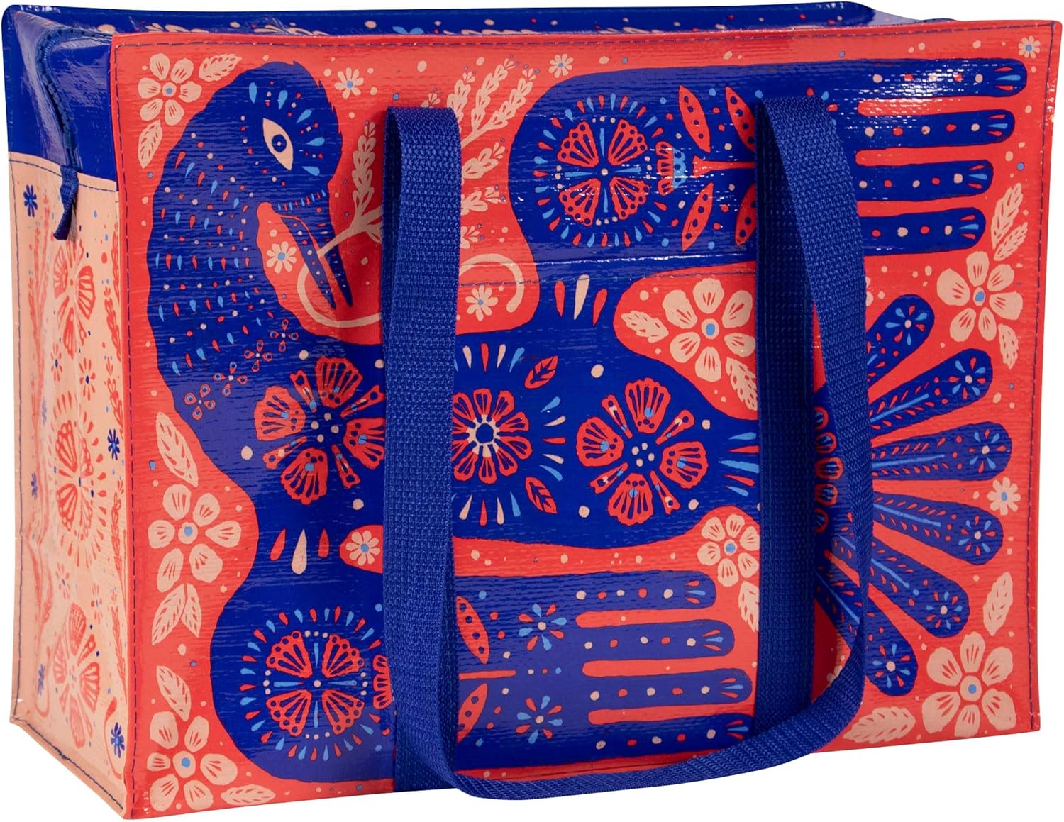 Blue Q Shoulder Totes: The Carry Everywhere Bag With a Hefty Zipper, Exterior Pocket, Reinforced Floor. 95% Recycled Material, Rare Bird