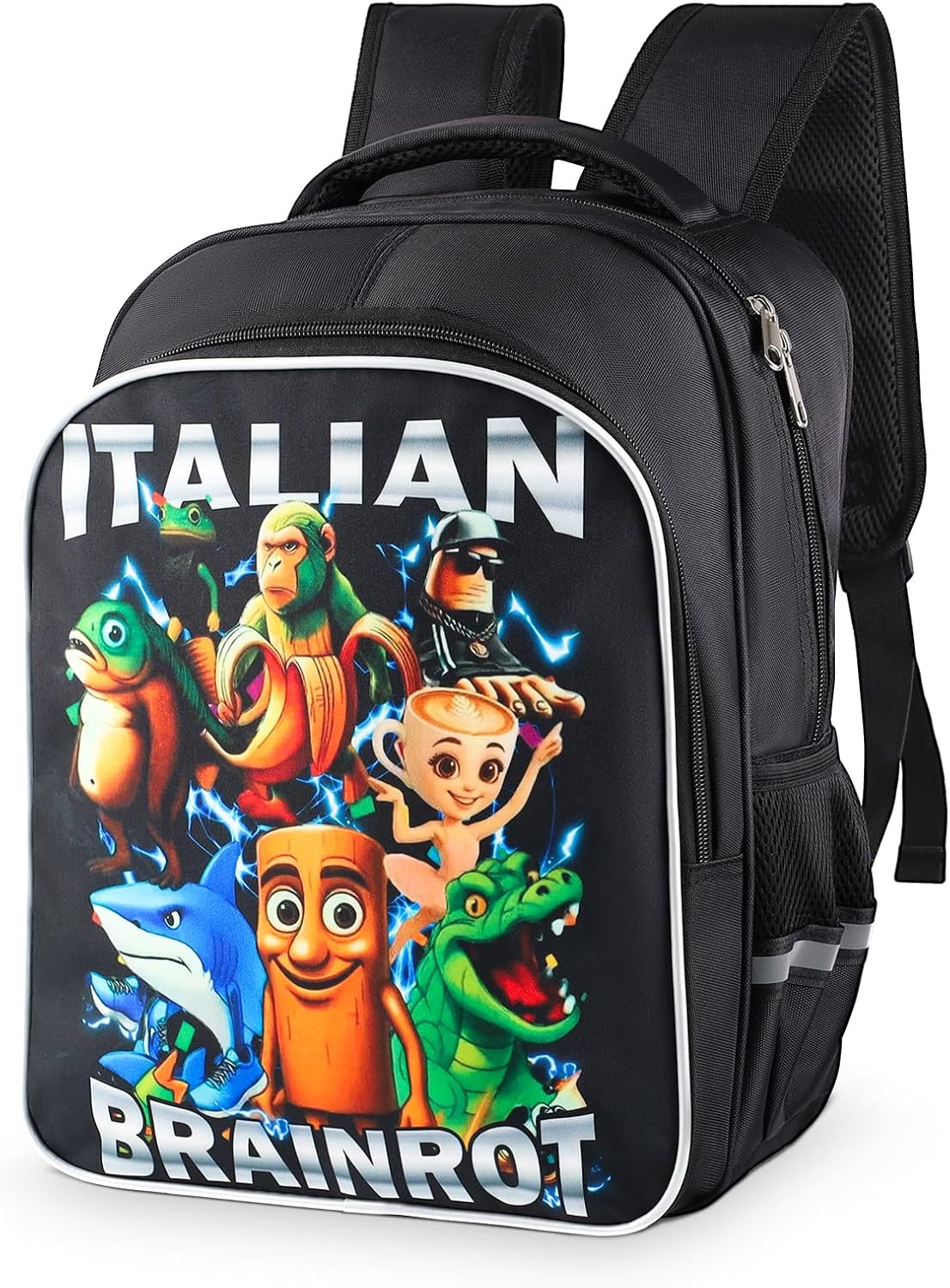 Italian Brainrot Backpack, Brainrot Backpack, Casual Daypack Backpacks,Travel Lightweight Daypack