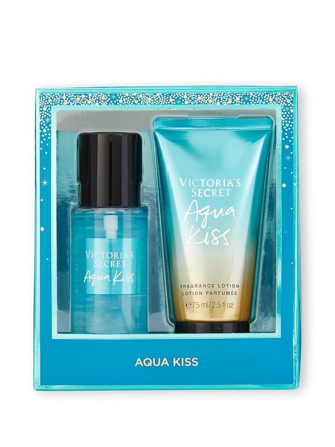 Victoria's Secret Aqua Kiss 2 Piece Mini Mist & Lotion Gift Set