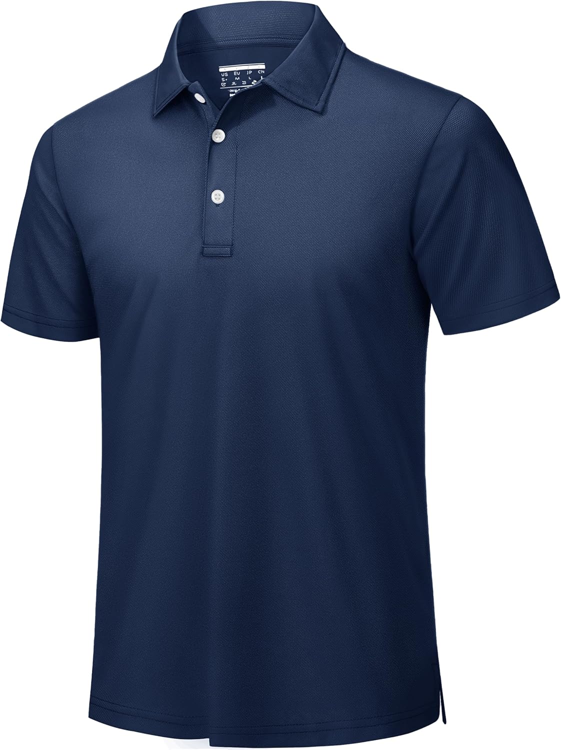 TACVASEN Men's Breathable Polo Shirts Quick Dry Casual Work Golf Shirt with Button