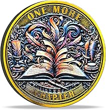 Double-Sided Decision Coin with One More Chapter and Go to Bed Designs - Perfect for Book Lovers and Night Owls