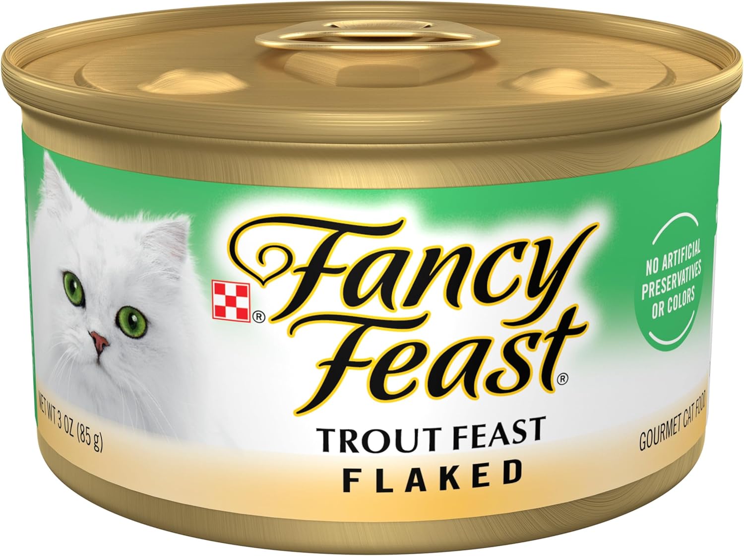Purina Fancy Feast Wet Cat Food Flaked Trout Feast - (Pack of 24) 3 oz. Cans