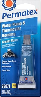 Permatex 22071 Water Pump and Thermostat RTV Silicone Gasket, 0.5 oz., 0.5 Ounce , blue