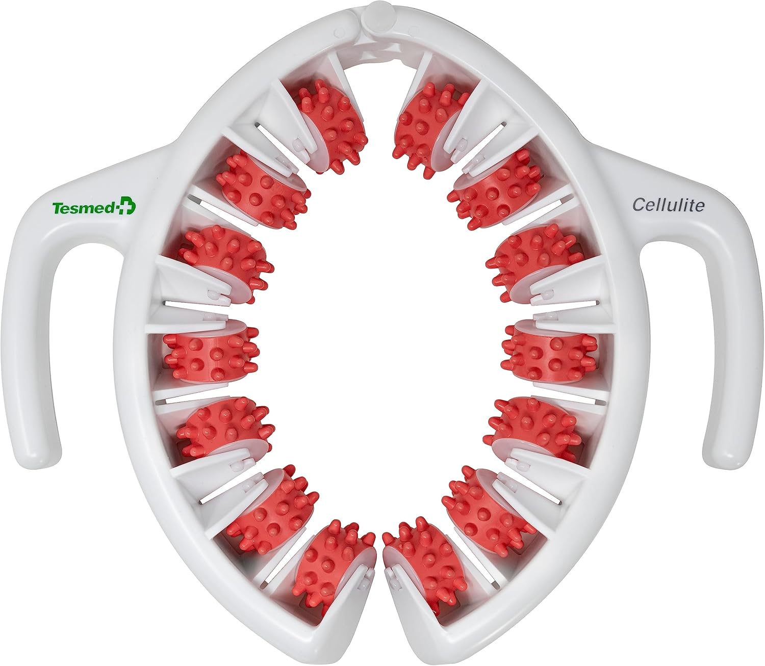 TESMED Cellulite Manual Massager : Made in Italy, Patented with Converging & Diverging Roller Technology. Anti Cellulite Roller for Thighs and Buttock