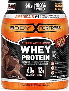Body Fortress 100% Whey, Premium Protein Powder, Chocolate, 1.78lbs (Packaging May Vary)