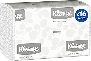 Kleenex® Multi-Fold 1-Ply Hand Towels, 9-3/16" x 9-3/8", 150 Towels Per Sleeve, Case Of 16 Sleeves
