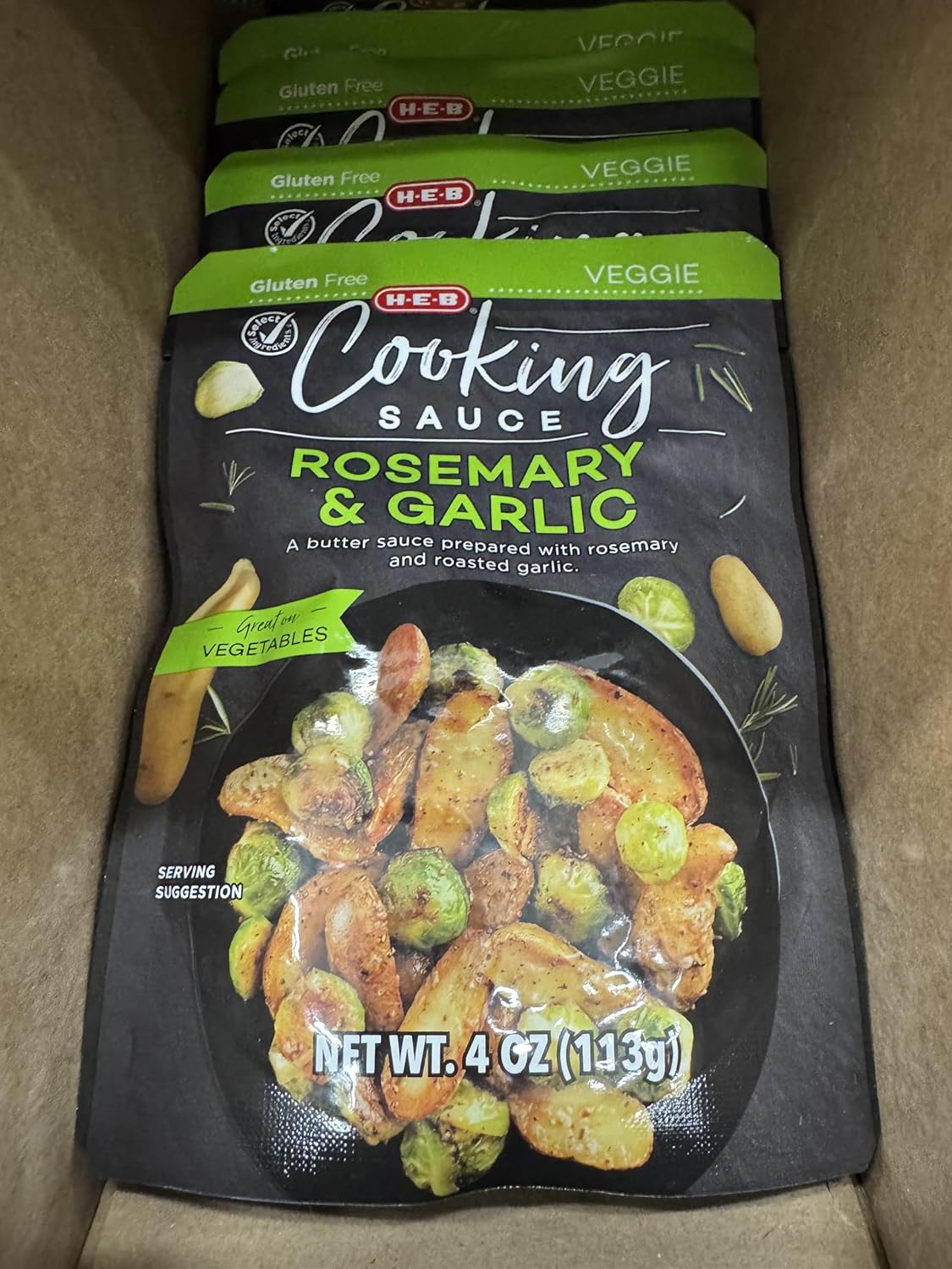 H‑E‑B Rosemary & Garlic Cooking Sauce 4 oz 2 Pack