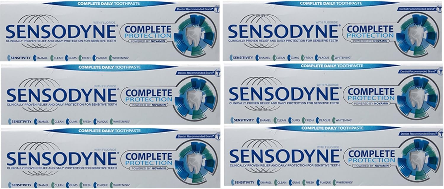 Sensodyne Complete Protection Toothpaste 75ml (Pack 6)