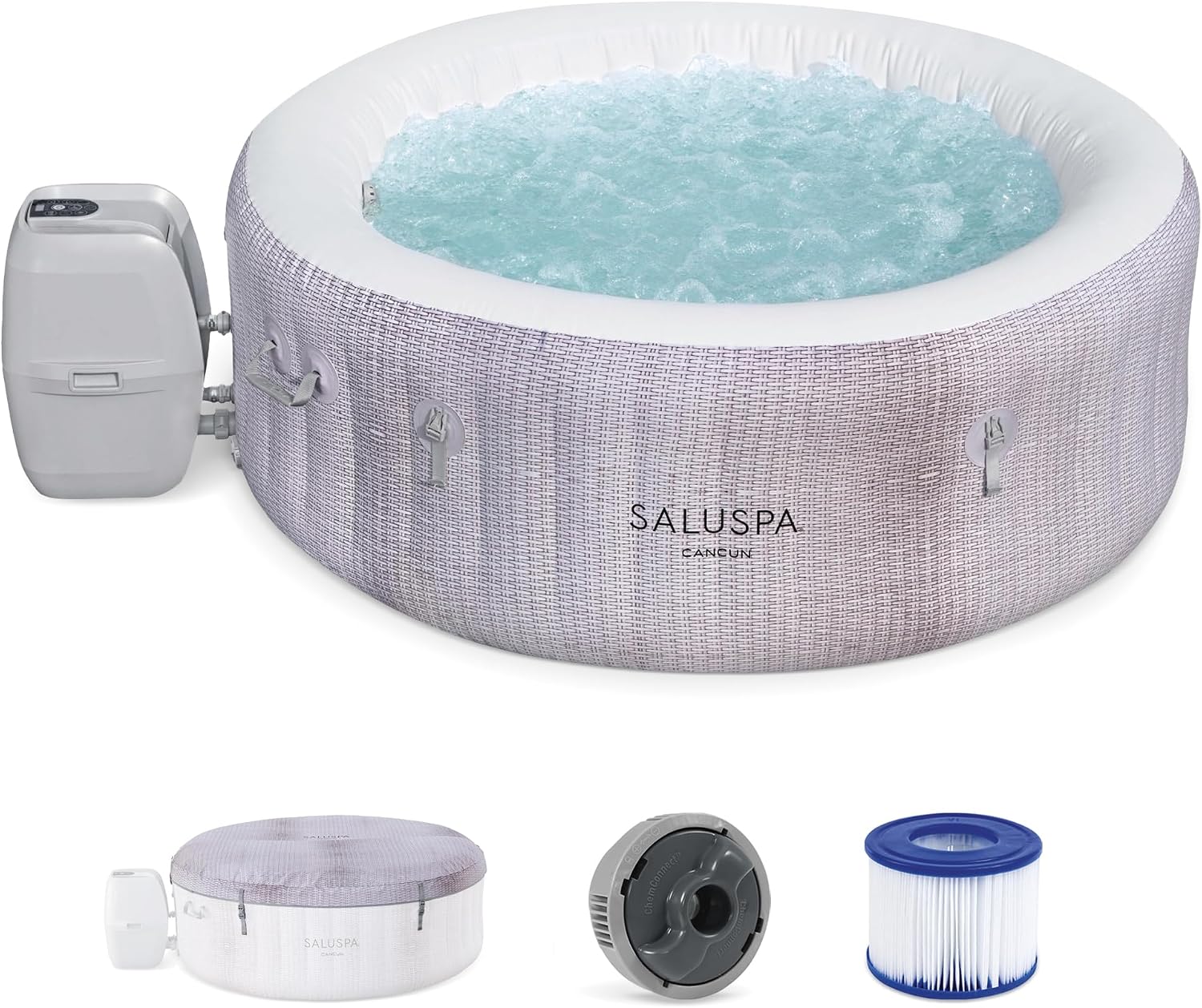 Bestway SaluSpa Cancun Energy-Efficient 2-4 Person Inflatable Hot Tub