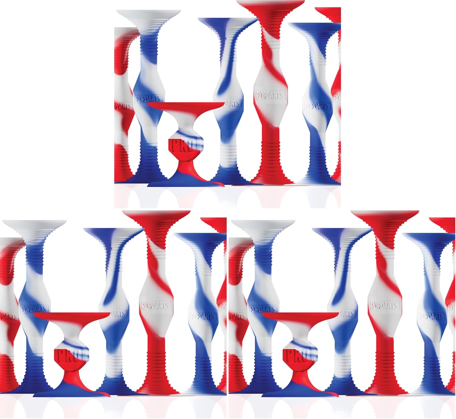 Popdarts USA Themed PRO Pack Game Set, Red White Blue (Pack of 3)