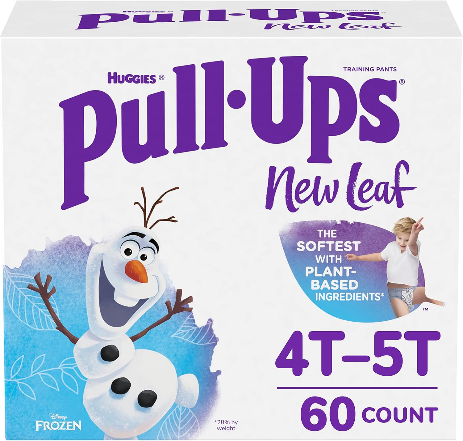 Pull-Ups New Leaf Boys' Disney Frozen Potty Training Pants, 4T-5T (38-50 lbs), 60 Ct