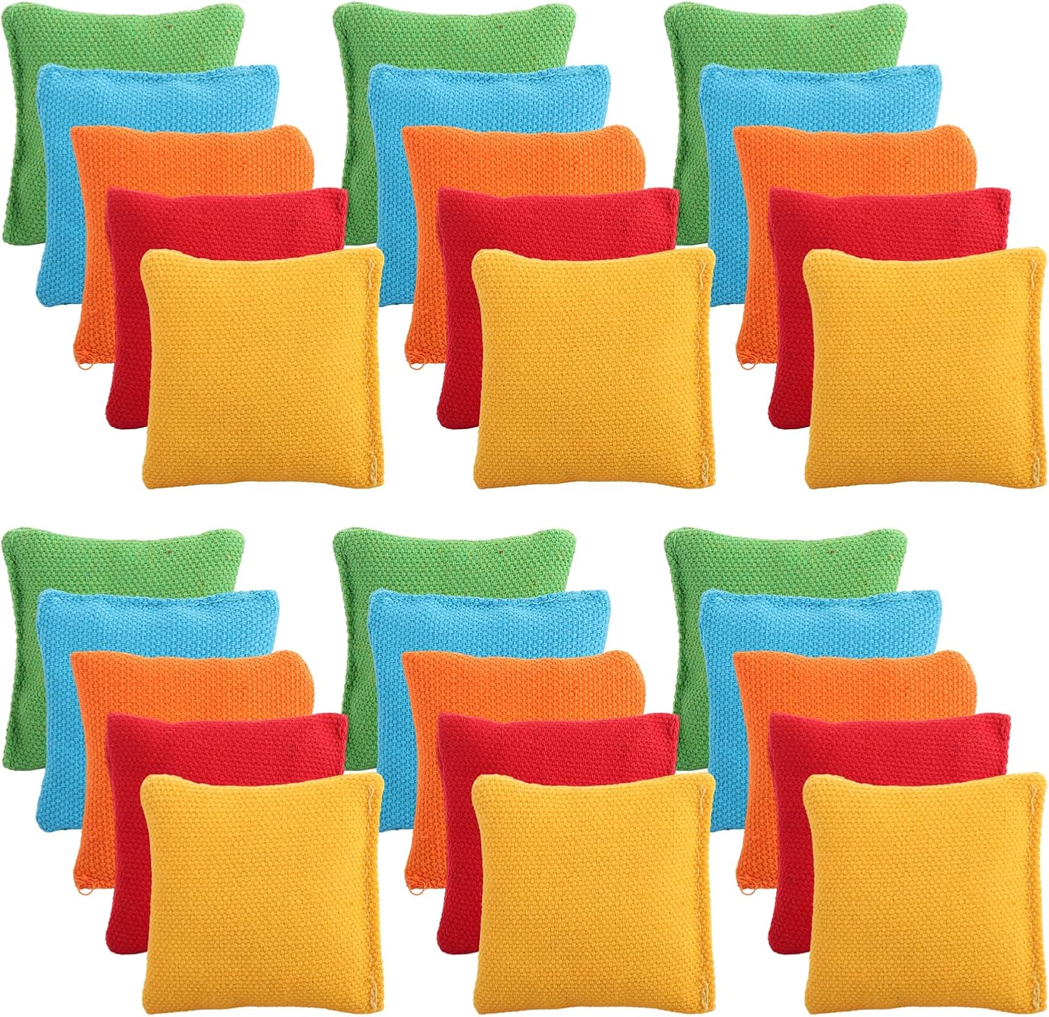 VIDETOL 40 Pcs Small Bean Bags, Colorful Kids Bean Bags for Throwing, Soft Beanbags Throwing for Hand Toss Party Game, Fun Sports Outdoor and PE School Events, 5 x 5cm