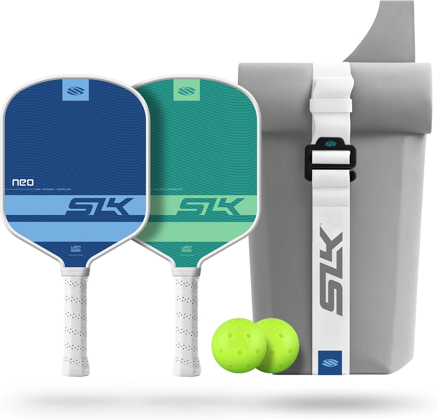 Selkirk Sport SLK Neo Pickleball Paddles Set of 2 + Pickleballs + Sling Bag