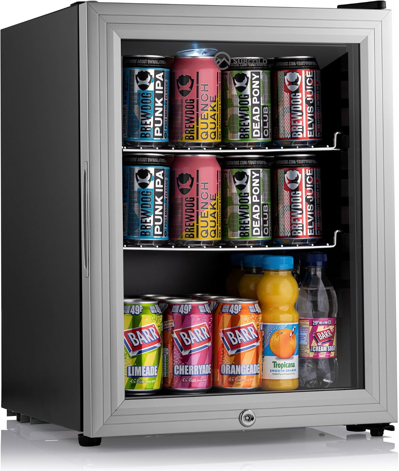 Subcold Super35 LED Beer Fridge | 3-18°C | Glass Door | Lockable