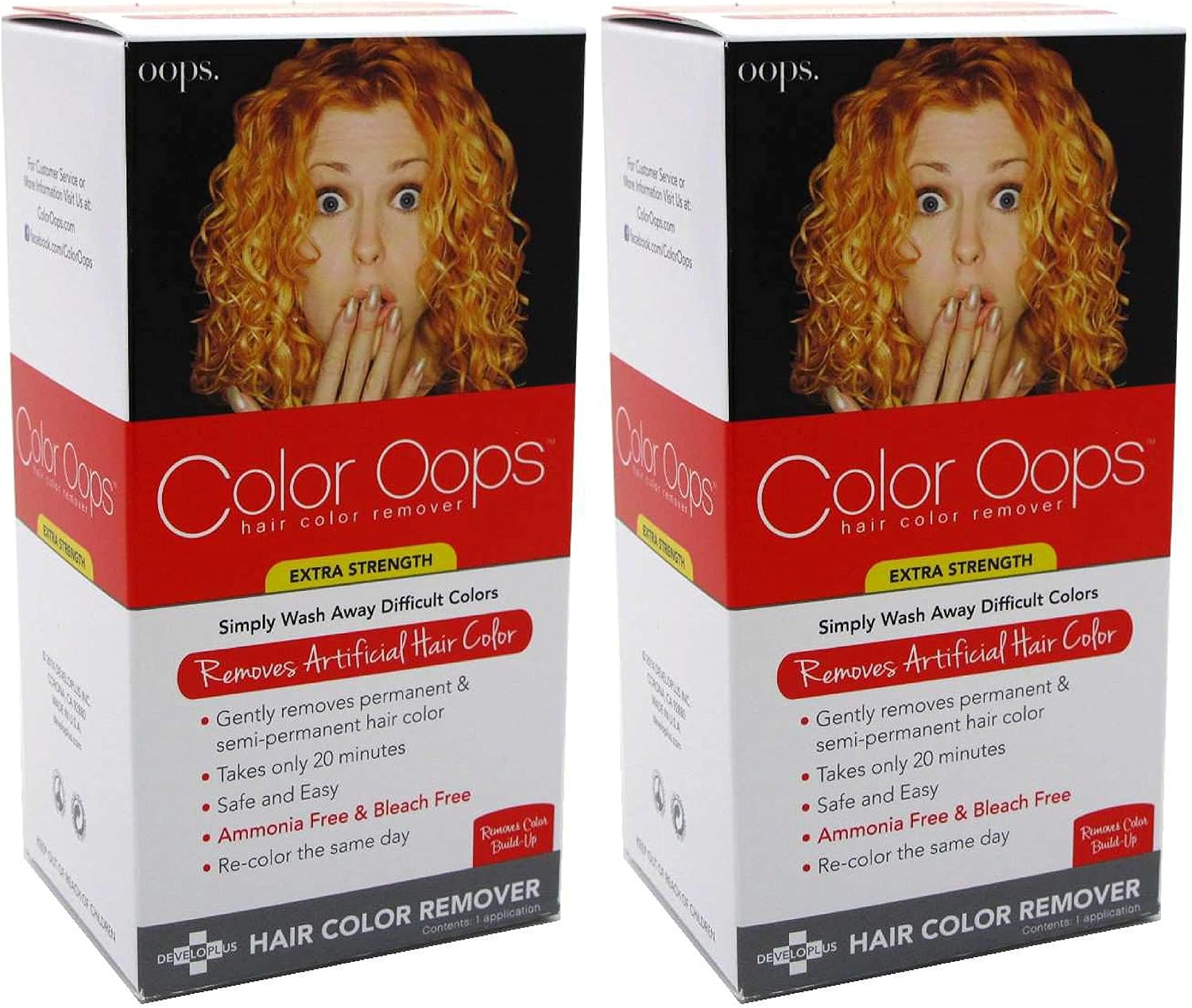 Developlus Color Oops Color Remover (Extra Strength) (Pack of 2)