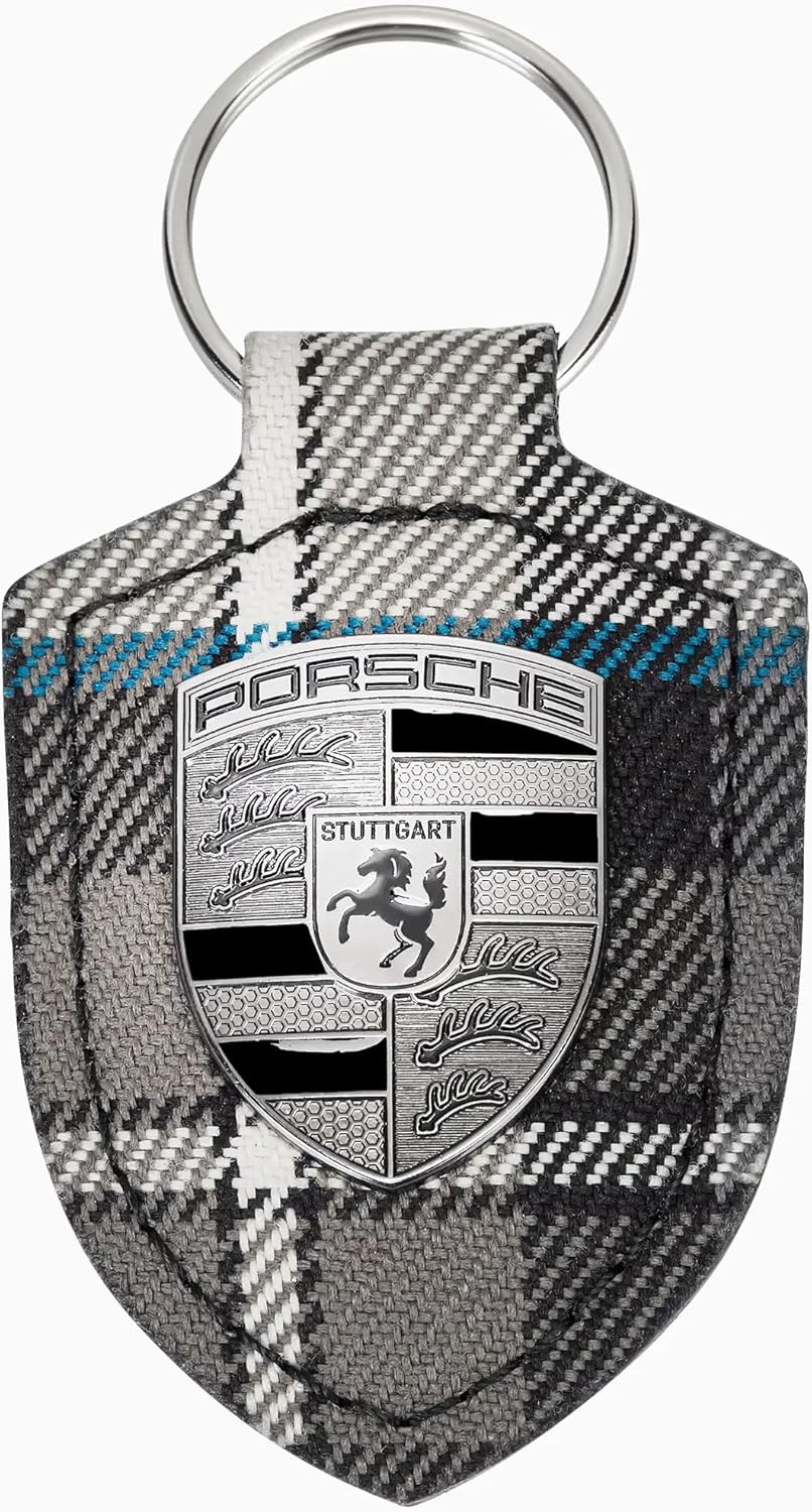 Porsce Turbonite 50 Year Anniversary Tartan Key Chain