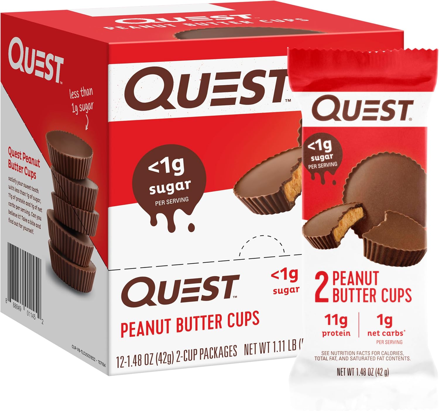 Quest Nutrition Peanut Butter Cups (12x42g) Peanut Butter - Functional Food - Protein Snacks