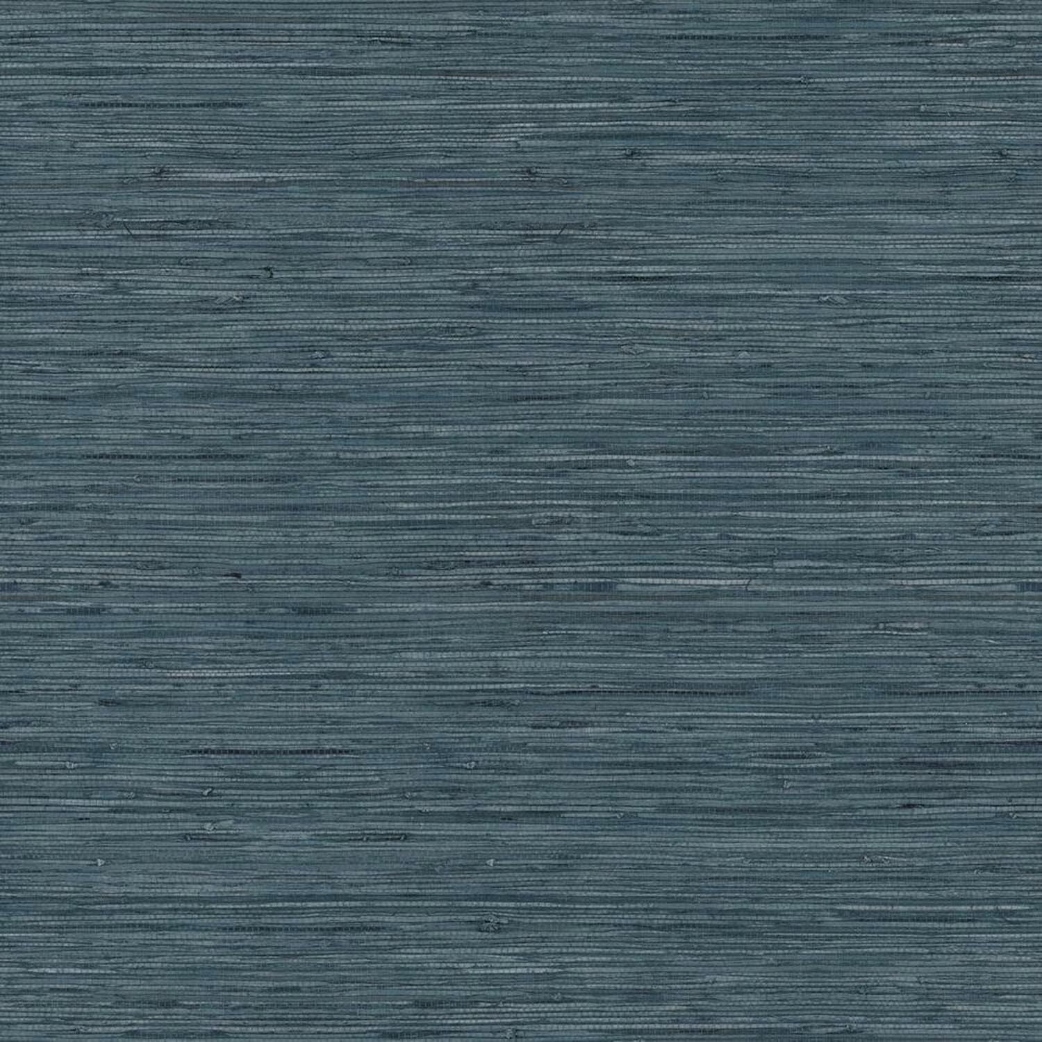 RoomMates RMK11314WP Blue Faux Grasscloth Non-Textured Peel and Stick Wallpaper, 20.5 inches x 16.5 feet