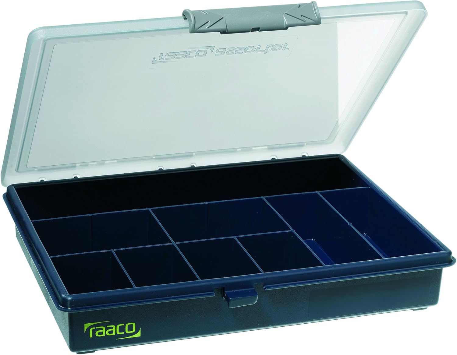 Raaco 136150 5-9 Assortment Box with 9 compartments, Blue